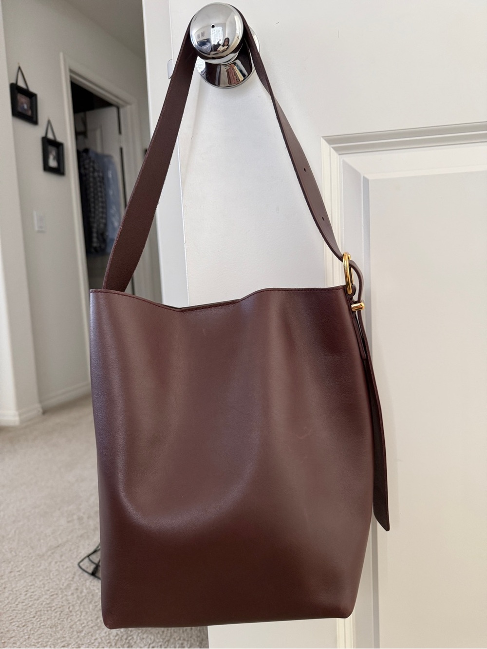 Madewell Chocolate Brown Leather Shoulder Bag